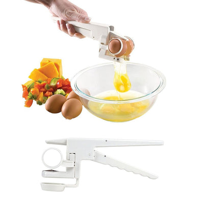 WangCai Egg Shell Opener-2025 New Egg Shell Opener for Raw and Hard Boiled Eggs,Stainless Steel Egg Cracker Tool for Cutting Eggs,Egg Separator Kitchen Gadgets for Cooking Bakery!