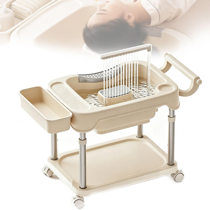 Portable Shampoo Bowl, Mobile Shampoo Basin, Features A Vertical Circulation Pump, A Height Adjustable Lifting Bracket, for Elderly, Pregnant Women, People with Limited