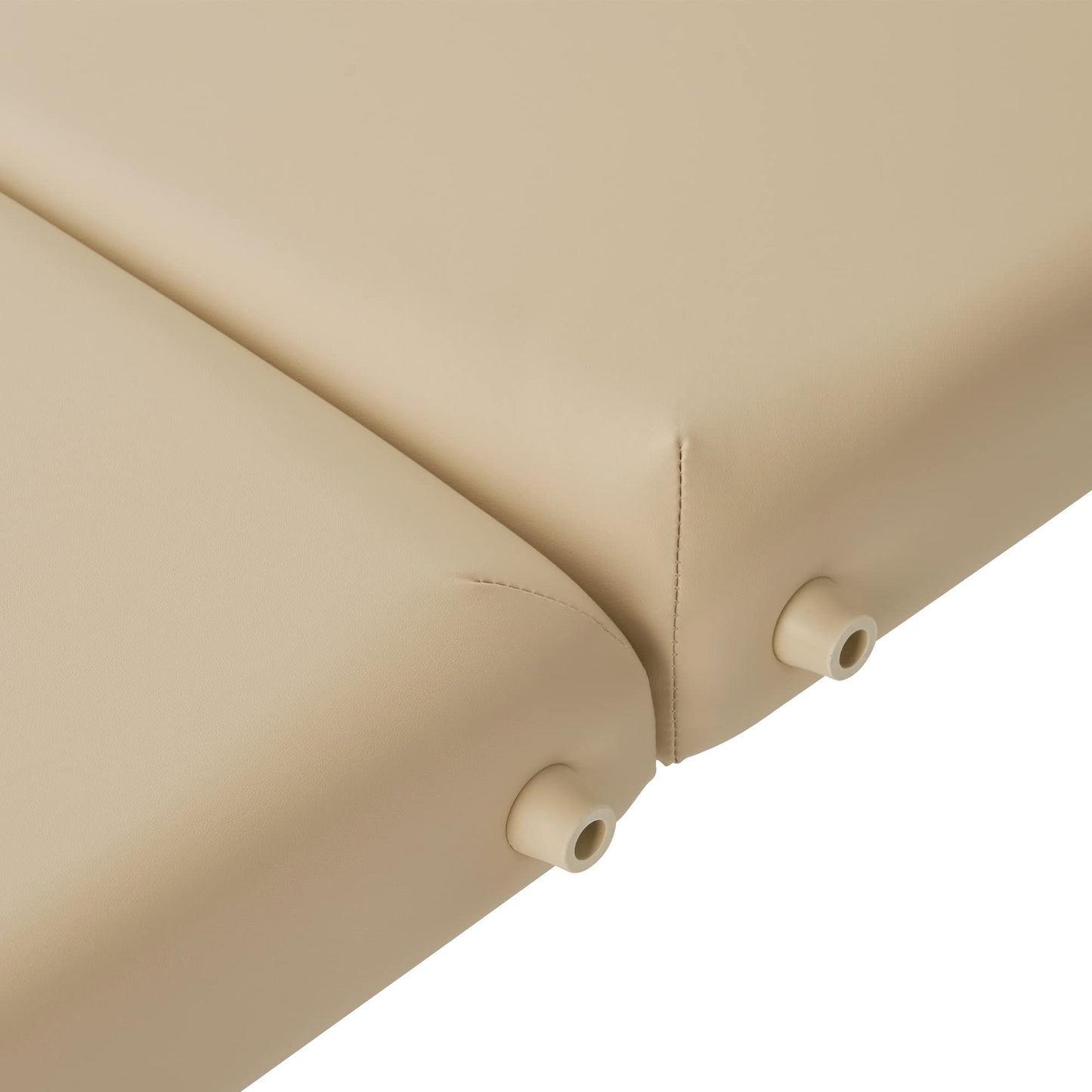 Master Massage 28" Argo Portable Massage Table in Cream with Walnut Legs- Spa Bed for Tabletop Exercise & Massage