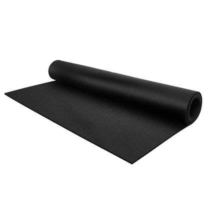 Flooring Inc 1/4" Tough Rubber Flooring Roll | Flexible Recycled Rubber Gym Floor Mats for Home Gym | Heavy Duty Rubber Mat for Home Gyms, Sheds, Horse Stall Mat or Trailer | 5-4’x10’ | Black