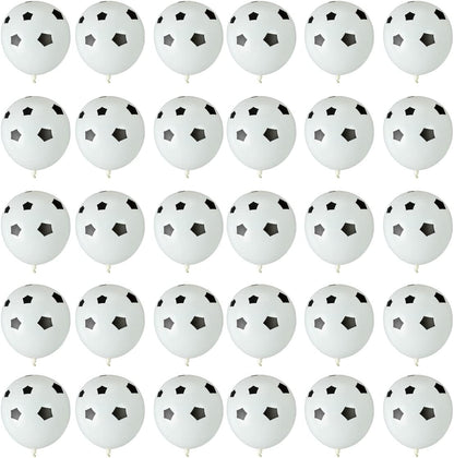 BinaryABC Soccer Latex Balloons, Football Balloon, Sports Theme Birthday Party Decorations, 30Pcs