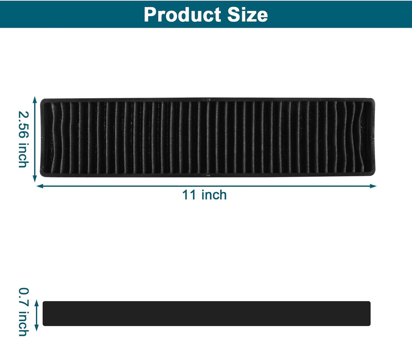 Microwave Charcoal Filter, Compatible with GE Model Numbers, 2 PACK