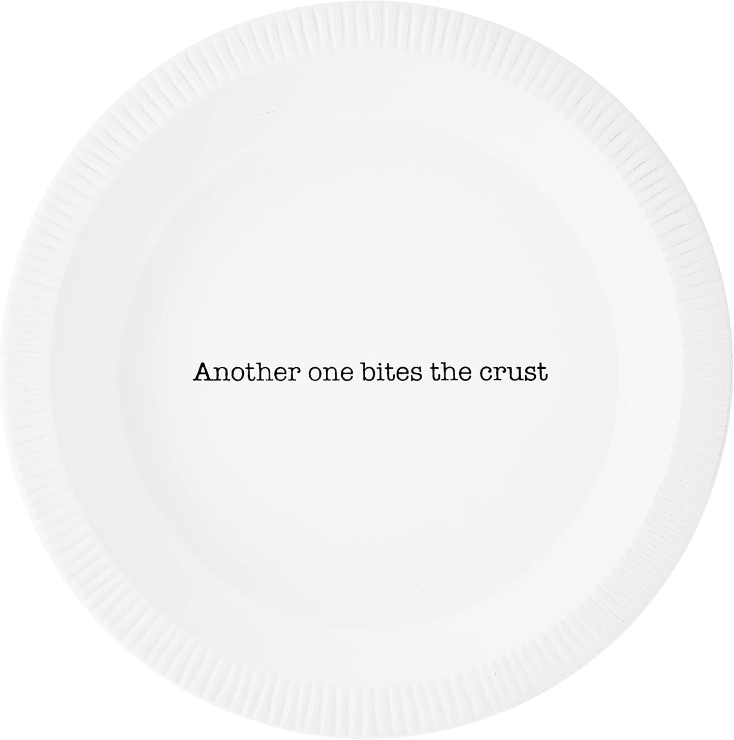 Mud Pie Circa Pie Plate with Server - White/Silver