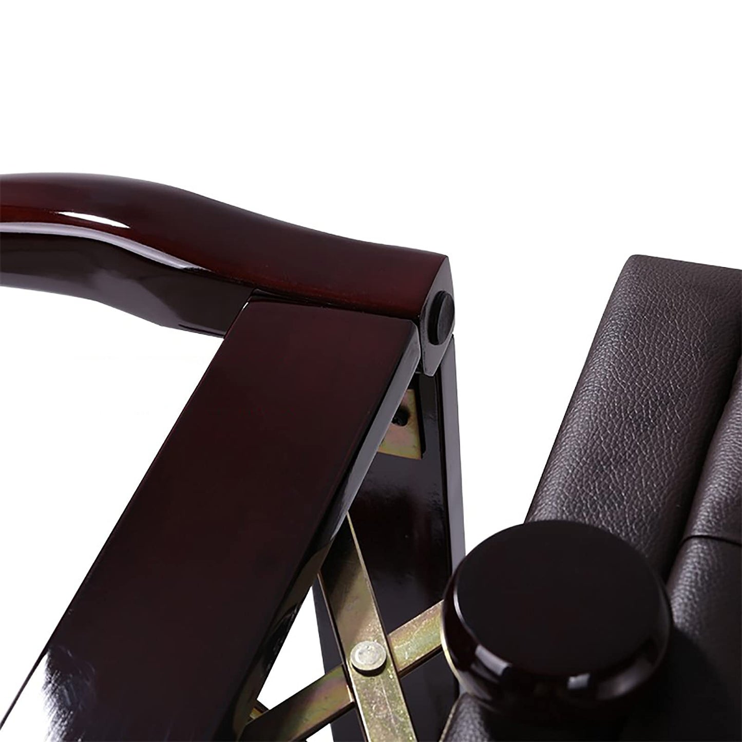 Leather Piano Bench Adjustable Deluxe Piano Bench Solid Wood Piano Stool with Pu Thickened Cushion Artist Concert Piano Bench,Height: 47~57 Cm/K Walnut Brown