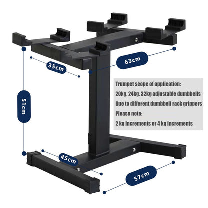 EHVYBDX Dumbbell Rack Stand,Adjustable Kettlebell Dumbbell Stand Can Hold 20-45kg, Steel Dumbbell Bench Suitable for Home Gym