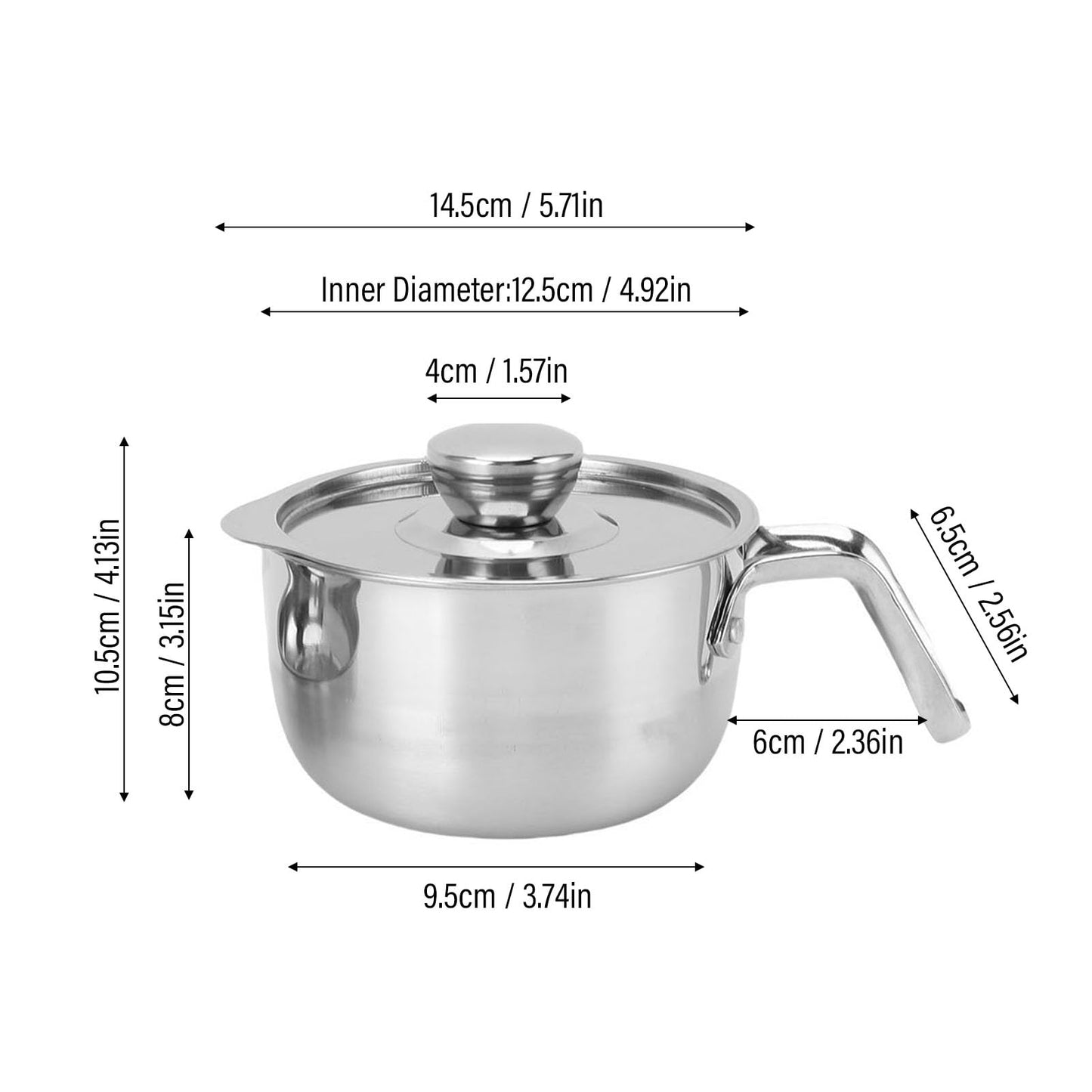 Egg Separator Bucket, 304 Stainless Steel Large Capacity Egg Yolk White Separator Tool Kitchen Gadget With Lid For Kitchen (Style 1 (130x52cm / 51.2x20.5in))