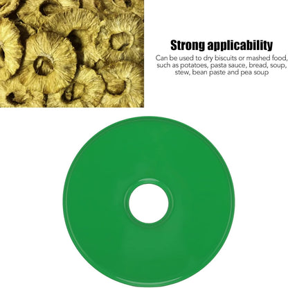Fdit Food Dehydrator Sheets, Round Silicone Mats for Fruit Roll, Dried Fruit Leather, Meat (Emerald)