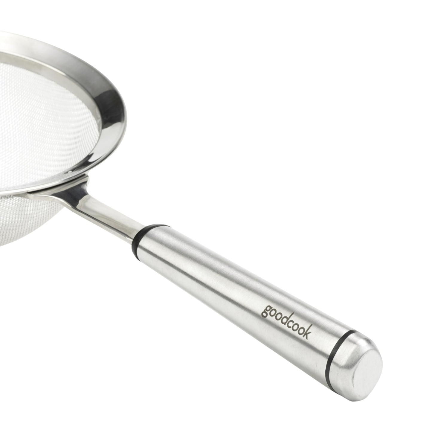 GoodCook Gourmet 6-inch Hand Strainer, Stainless Steel Diamond Shaped Ergonomic Handle with Hang Loop