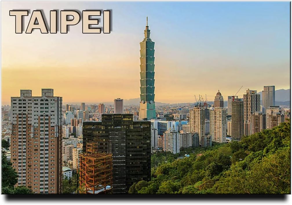 Taipei Fridge Magnet, Taiwan Travel Souvenir