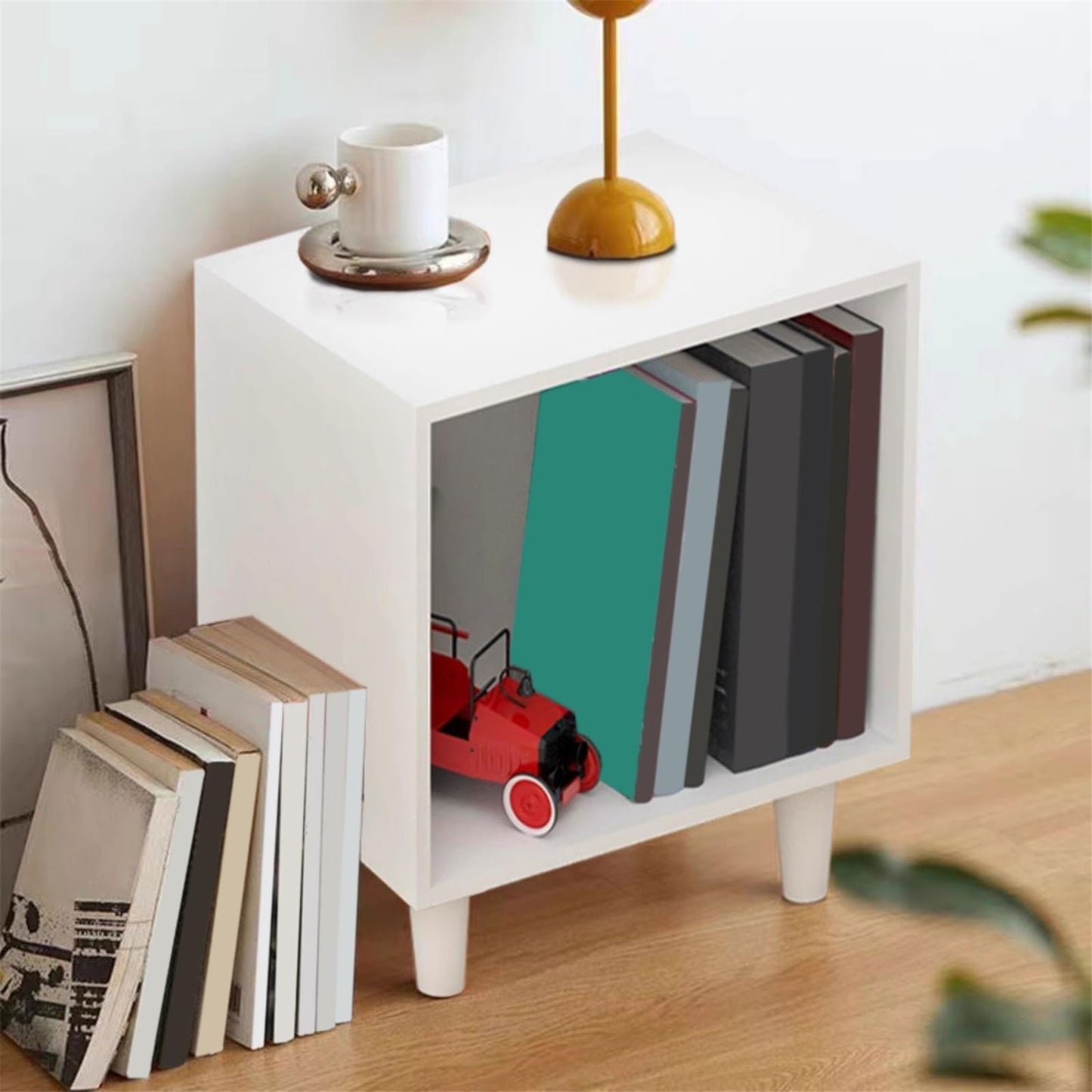 uP9sF2mD DVD Shelf Organizer Open Floor Vinyl Record Cabinet Large Capacity Wooden Storage Display Rack CD Storage Rack