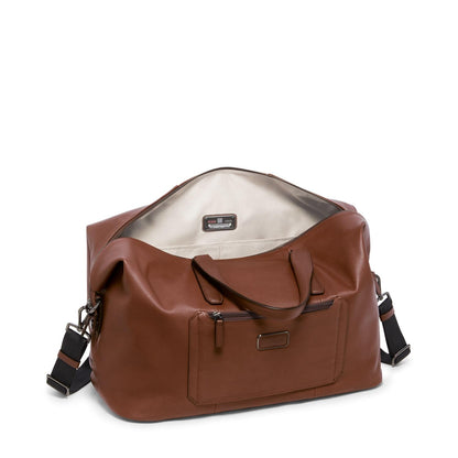 TUMI - Harrison Nelson Duffel - Men's Business & Travel Bag - Spacious Interior - 11.0" X 20.5" X 8.5" - Cognac Leather
