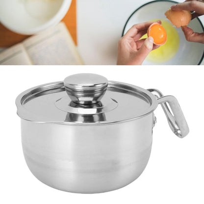 Egg Separator Bucket, 304 Stainless Steel Large Capacity Egg Yolk White Separator Tool Kitchen Gadget With Lid For Kitchen (Style 1 (130x52cm / 51.2x20.5in))