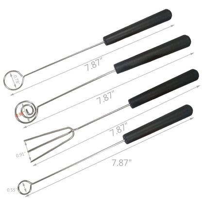 6 Candy Dipping Tools Chocolate Dipping Fork Spoons Set 2 Culinary Drawing Decorating Spoon Set,Stainless Steel Chef Art Pencil Plated Decoration Kit for Decorative Plates Cake Coffee