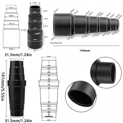 Universal Vacuum Hose Adapter Kit Reducer Attachment Set,Shop Vac Vacuum Attachment Hose Adapter Kit 3 Pieces