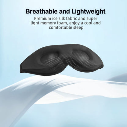 LitBear Sleep Mask for Side Sleeper Women Men, Eye Mask for Sleeping Light Blocking, 3D Contoured Cup Sleeping Mask, Soft Breathable Sleep Eye Mask with Adjustable Elastic Strap for Travel