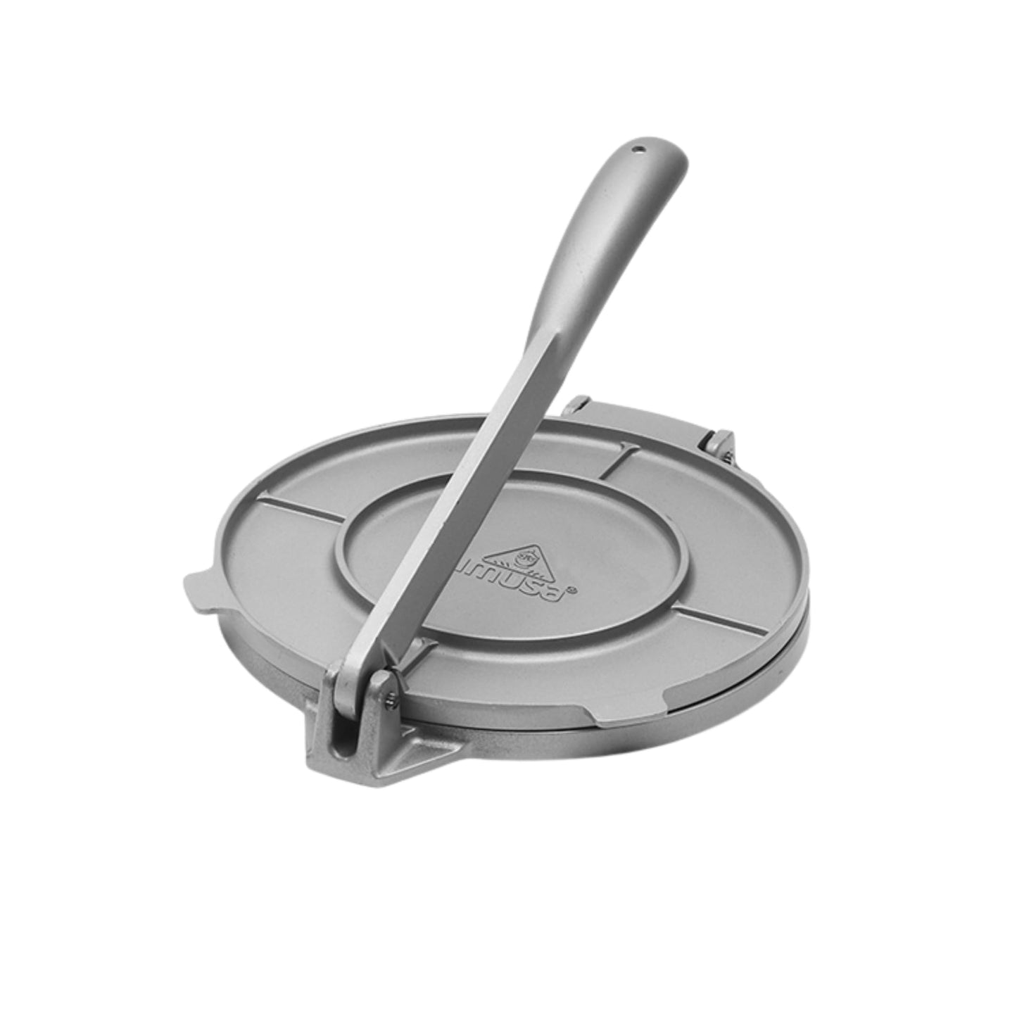 IMUSA USA MEXI-86005 6" Easy to Use Aluminum Tortilla Press, Silver,Gray