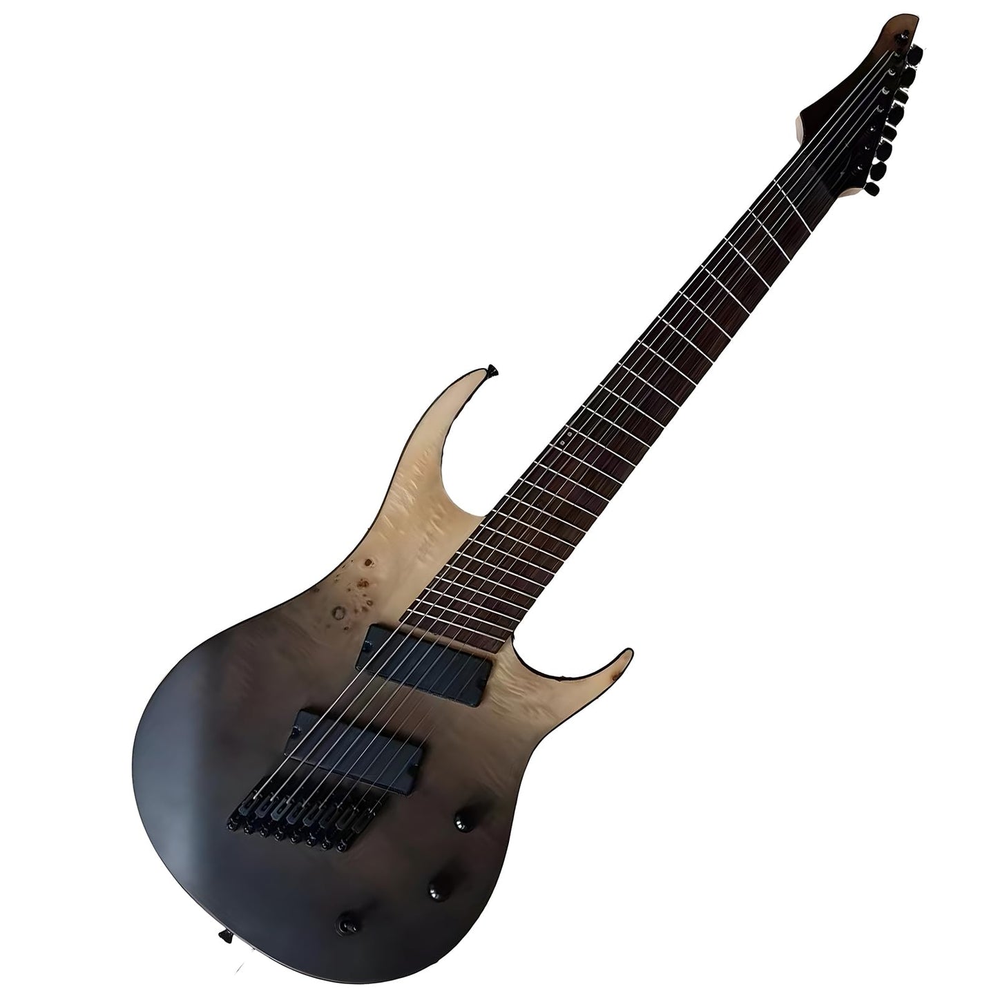 Handmade Generation Pro Fanned Fret Electric Guitar Body is Mahogany Fretboard is Rosewood with High Output Humbucker Pickups 24 Frets (8 string)