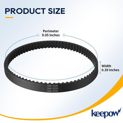 KEEPOW DC17 Replacement Belt Part 911710 01 02 Compatible with Dyson DC17 Animal Absolute Vacuum Cleaner, 4 Pack