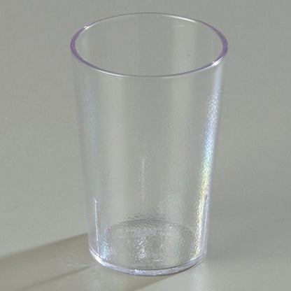 Carlisle FoodService Products Stackable Tumbler Plastic Tumbler for Restaurants, Catering, Kitchens, Plastic, 8.1 Ounces, Clear, (Pack of 72)