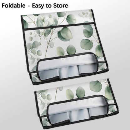 Large Eucalyptus Leaves Blender Cover, Waterproof Stand Dust Covers for Kitchen Mixer with Top Handle Pockets