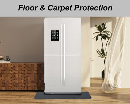 GMATCHUP Refrigerator Mat, Washing Machine Spill Liner, Drip Tray and Leak Catcher Mat, Fridge Mat Prevent Water Leakage and Floor Damage from Elecrical Equipment Heavy Duty 37.5'' x 8.5'' Grey