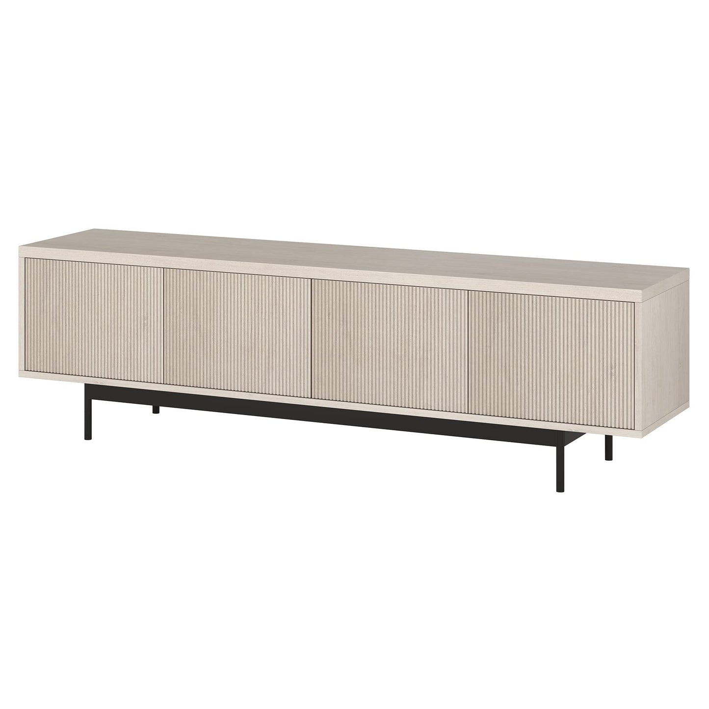 Henn&Hart Whitman, 70'' Rectangular TV Stand, Alder White