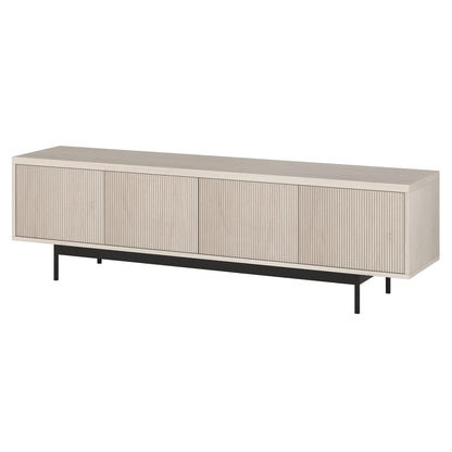 Henn&Hart Whitman, 70'' Rectangular TV Stand, Alder White