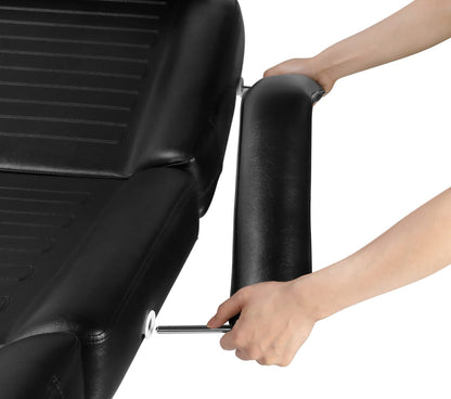 Beautymega Black Electric Beauty Bed Spa Styling Salon Beauty Chairs Massage Hydraulic Pump Cutting Chairs Reclining All Purpose Tattoo Equipment