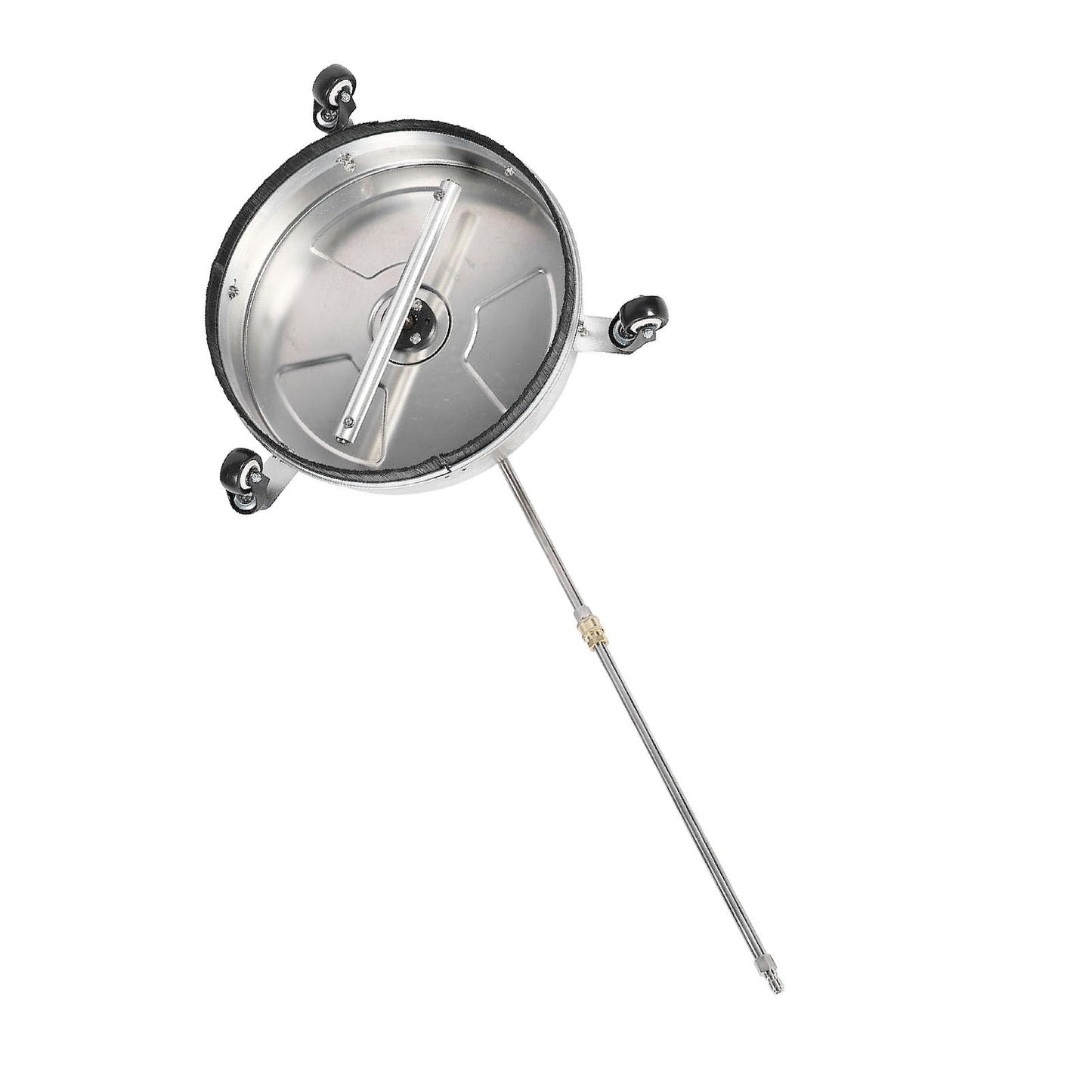 Cosiki 15 Pressure Washer Surface Cleaner, Stainless Steel Power Washer Accessory, 4 Wheels Cleaner with 1 4 Quick Connect Interface, Ideal for Driveways, Sidewalks, Patios & Decks,