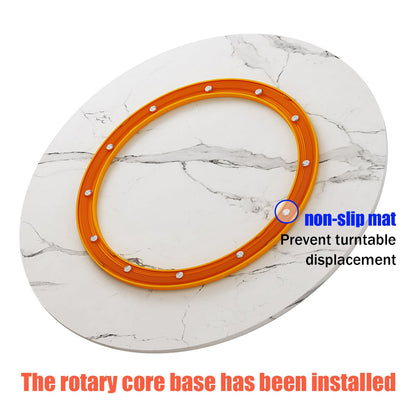 Wood Lazy Susan Rotating Turntable Organizer, Non Skid Kitchen Tray for Cabinet - 43 48 53 58 63 68cm, 73 78 83 88 93 98cm Round Charcuterie Board for Pantry, Countertop