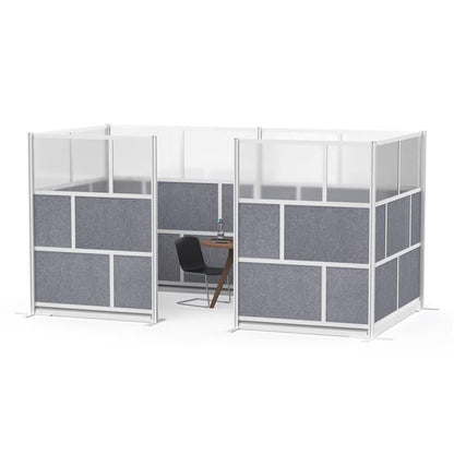 Luxor MW-7070-XFCG Modular Room Divider Wall System - 70" x 70" Add-On Wall