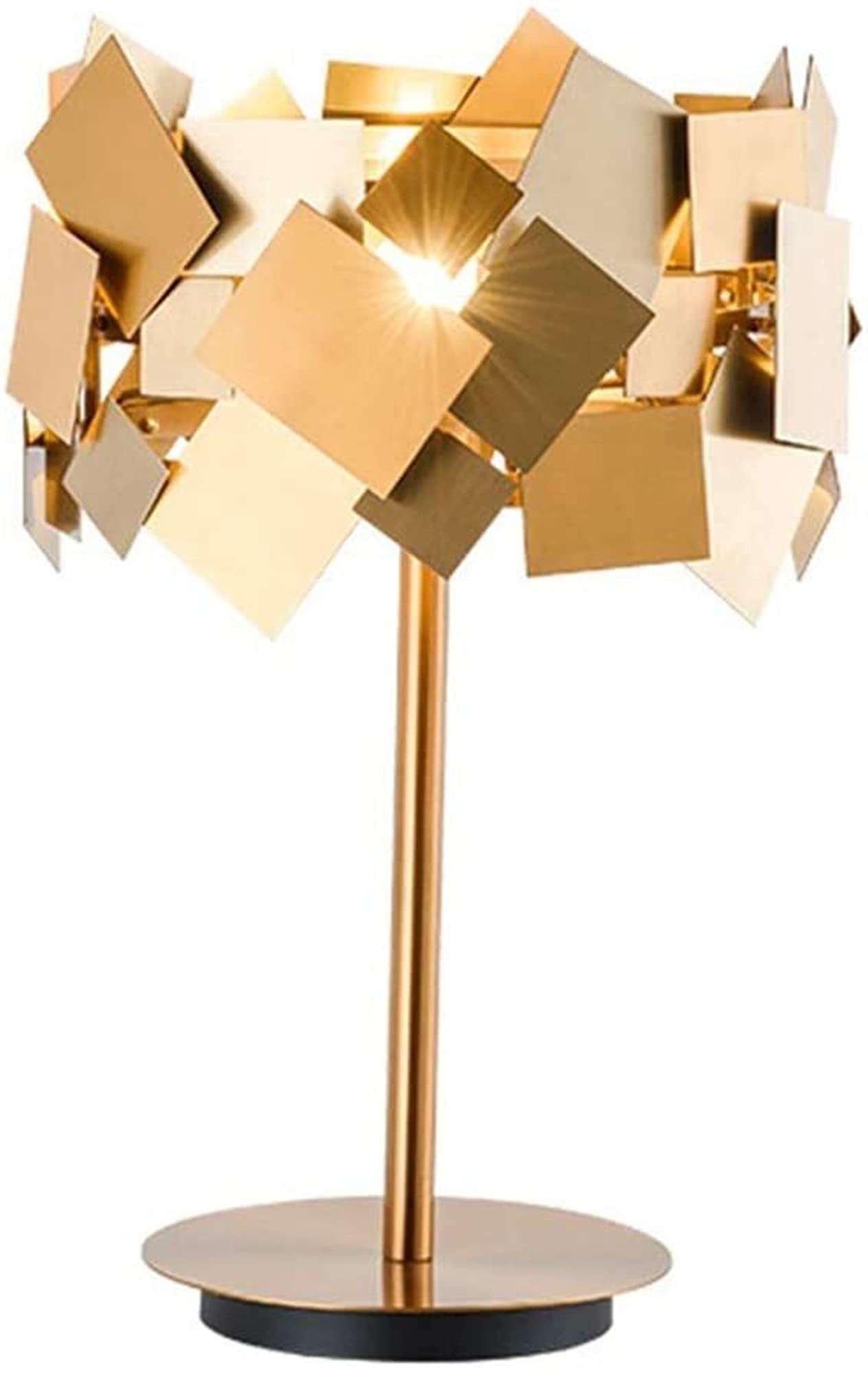 GAORUIFENG Desk lamp Post-Modern Table Lamp Stainless Steel Gold Hotel Front Desk Villa Model Room Living Room Bedroom Luxury Personalized Table Lamp