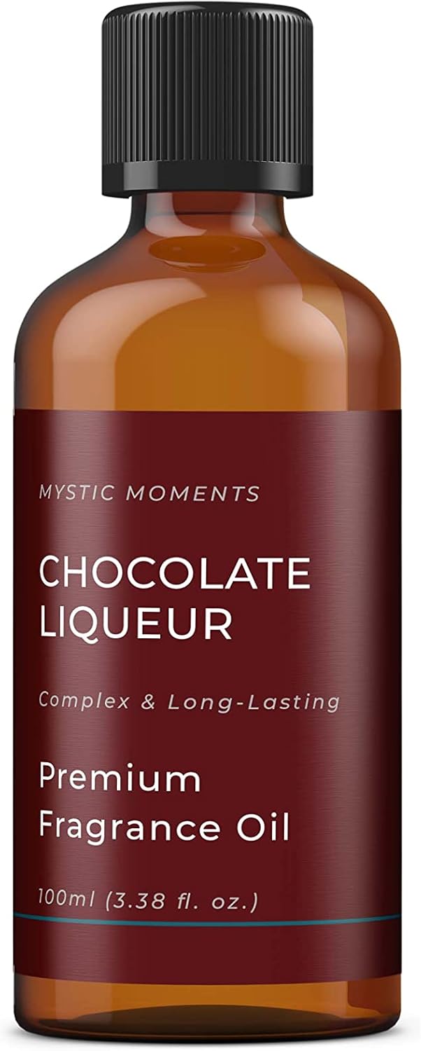 Mystic Moments Chocolate Liqueur Fragrance Oil - 100ml, Perfect for Soaps, Candles, Bath Bombs, Diffusers, Skin & Hair
