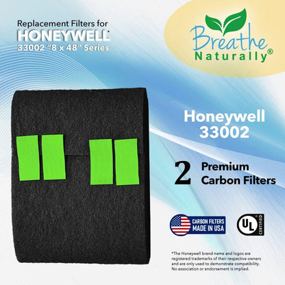Replacement Carbon Filter (2 Pack) for Honeywell Enviracaire 33002 Series Air Purifiers
