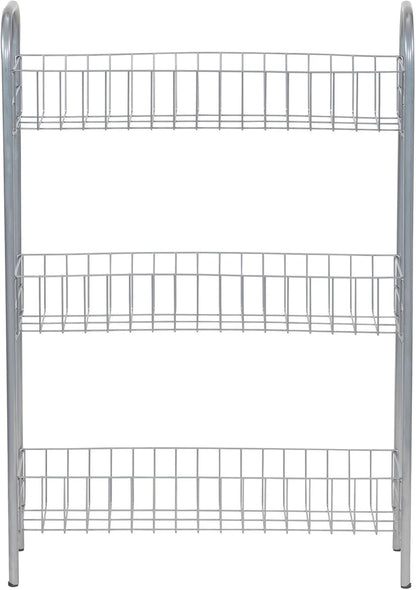 3 Household Essentials Slim Storage Cart, Shelf Storage Cart with Wheels, Perfect for Laundry Rooms, Bathrooms