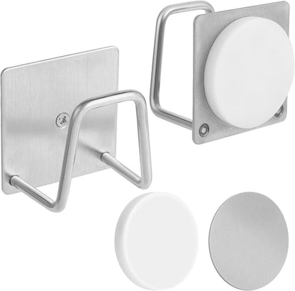 Everlling Sink,1 Magnetic Sponge Holder for Kitchen Pcs Strong Magnetic Stainless Steel Rack Stand, Kitchen