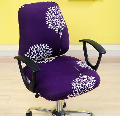Computer Office Chair Cover, Stretchable Universal Rotating Chair Slipcover