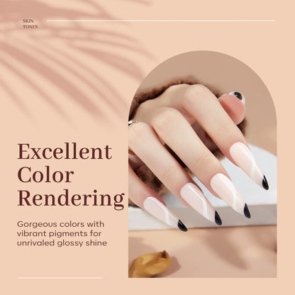 modelones Poly Gel Nail Kit 6 Colors with 8 W Nail Lamp Extension Gel Kit Jelly Milky White Pink Nude Complete Tools Beginner Thickening Solutions DIY at Home for Women