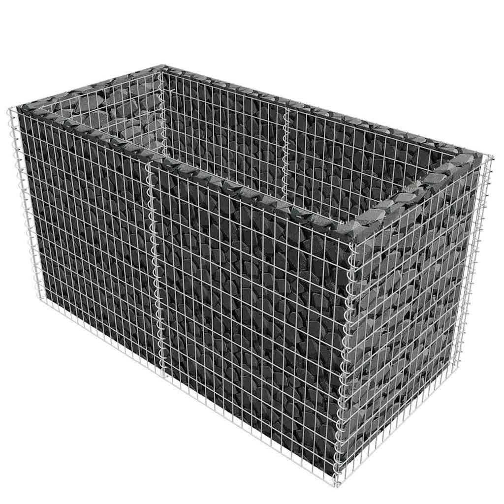 Foknhdi Large Galvanized Raised Garden Bed 70.9 x 70.9 x 39.4 in Silver Steel Planter Box 49.5 ft³ Volume 1400 lb/ft³ Load Outdoor Patio Vegetables Flowers Herb Plot