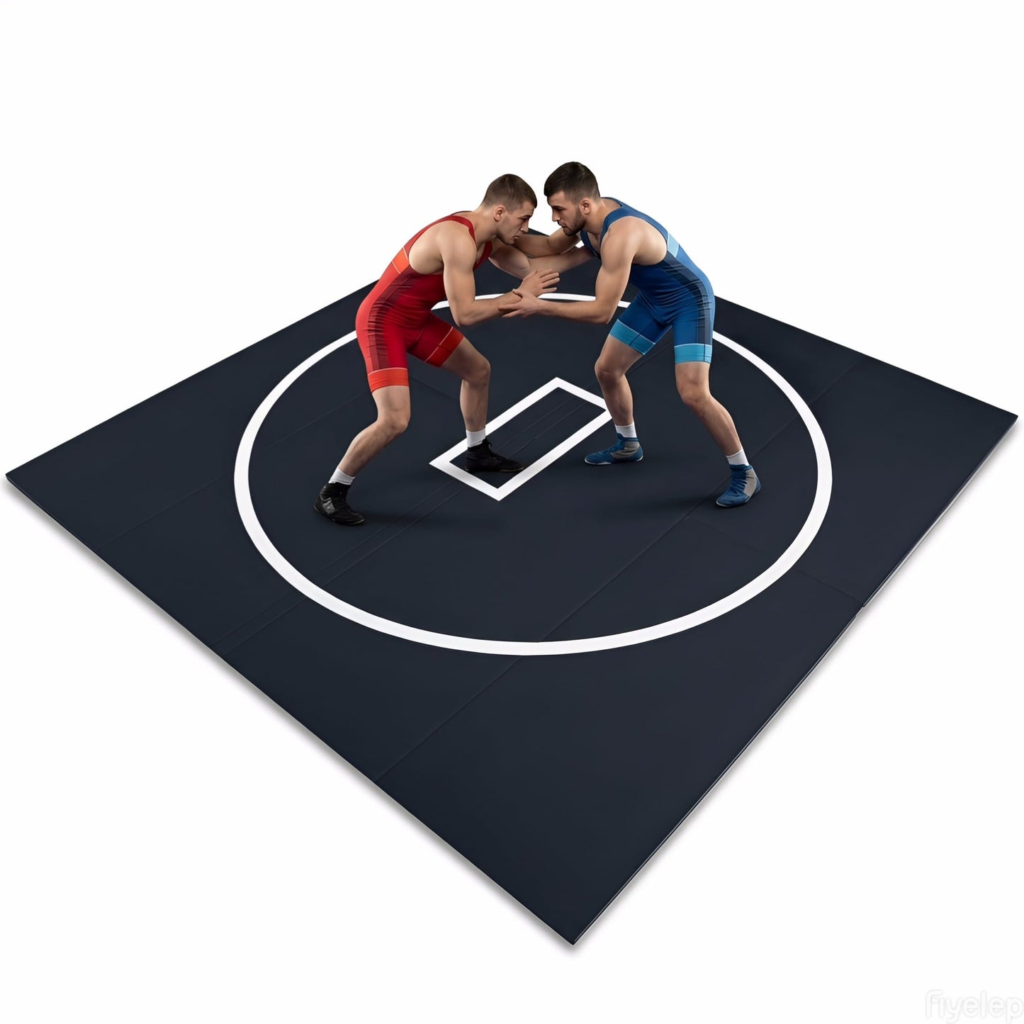 Wrestling Mat for Home Gym, BJJ Jiu Jitsu Wrestling Mats with Thick Foam Padding, Roll Out Martial Arts Training Mat for MMA, Judo, Grappling & Boxing Practice, 10' x 10' / 10' x 6.5' (10ft * 6.5ft * 1.2in)