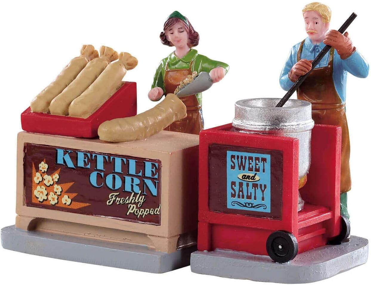 Lemax Kettle Corn Stand, Set of 2 #92746