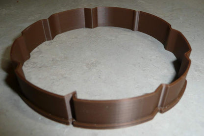 TREE LOG OUTLINE BARK WOOD GRAIN SLICE STUMP COOKIE CUTTER MADE IN USA PR2564