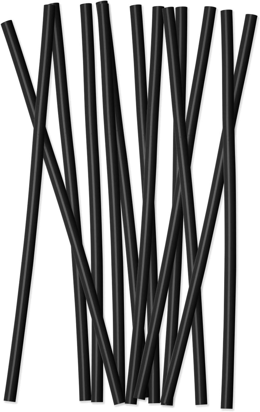 Simple Modern Plastic Reusable Straws - BPA Free Waste Reducing Straw for Tumblers and Travel Mugs, 12 Pack, Midnight