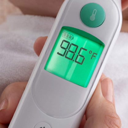 Braun ThermoScan 6 Ear Thermometer with Color-Coded Digital Display, ExacTemp Stability Indicator, Baby and Infant Friendly, No. 1 Brand Recommended by Pediatricians, IRT6515