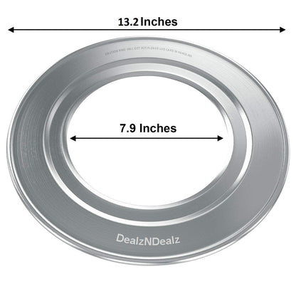 DEALZNDEALZ Bamboo Steamer Ring Adapter | Fits 8" to 13" Bamboo Steamer Basket | Stainless Steel Steaming Ring for Dumplings, Dim Sum, Veggies, and Cooking Essentials