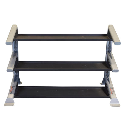 Body-Solid (SDKR1000KB) Pro ClubLine Storage Rack for Dumbbells, Kettlebells and Medicine Balls, Commercial and Home Gym Weight Rack