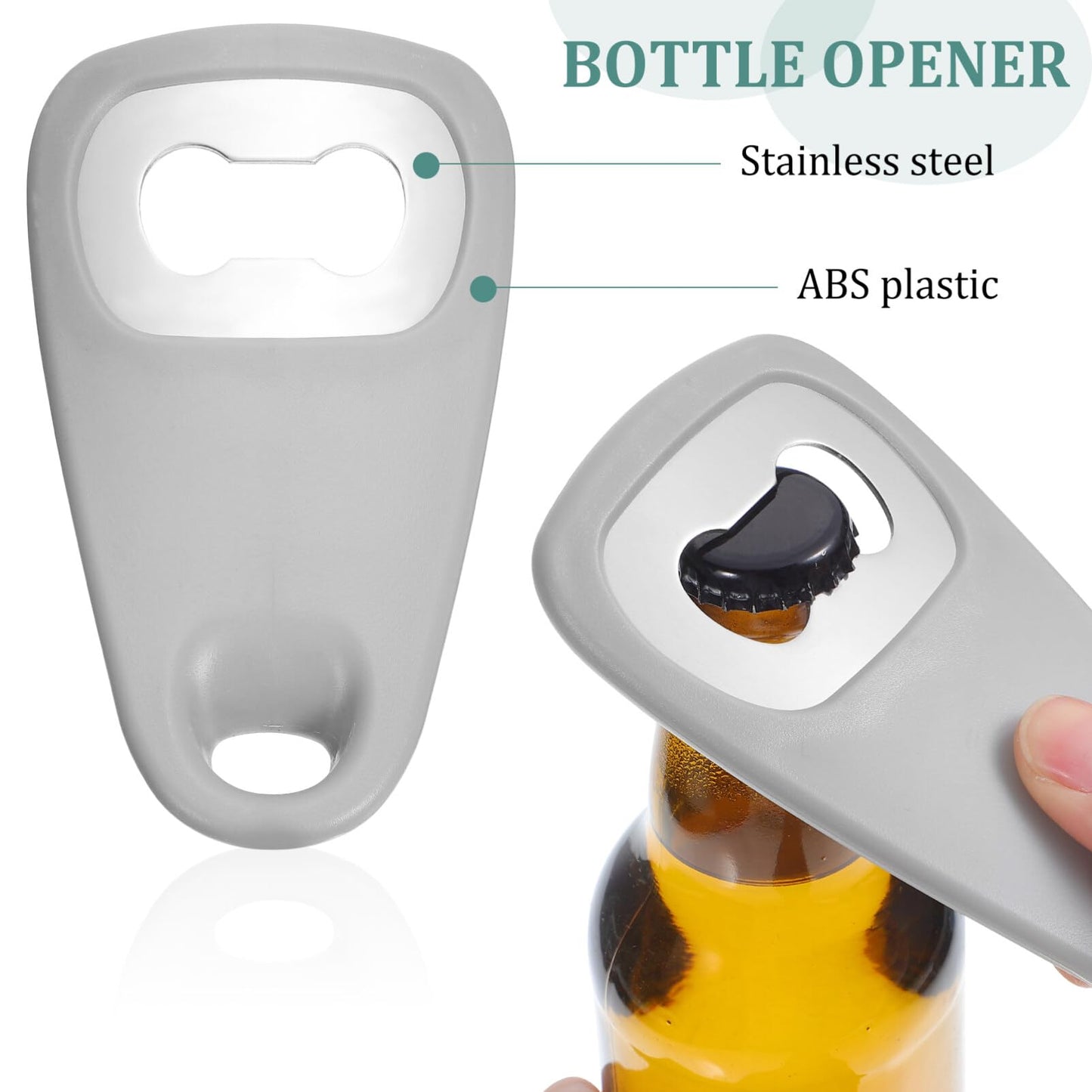 HOLIDYOYO Kitchen Tool Set 5 Pieces with Potato Peeler Cheese Grater Pizza Wheel Bottle Opener and Fruit Peeler Compact Space Saving Kitchen Gadgets for Home Cooking