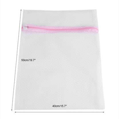 Asixx Washing Bag - Zipped Lingerie Laundry Mesh Bag for Socks, Bra, Underwear (40 x 50cm #1)