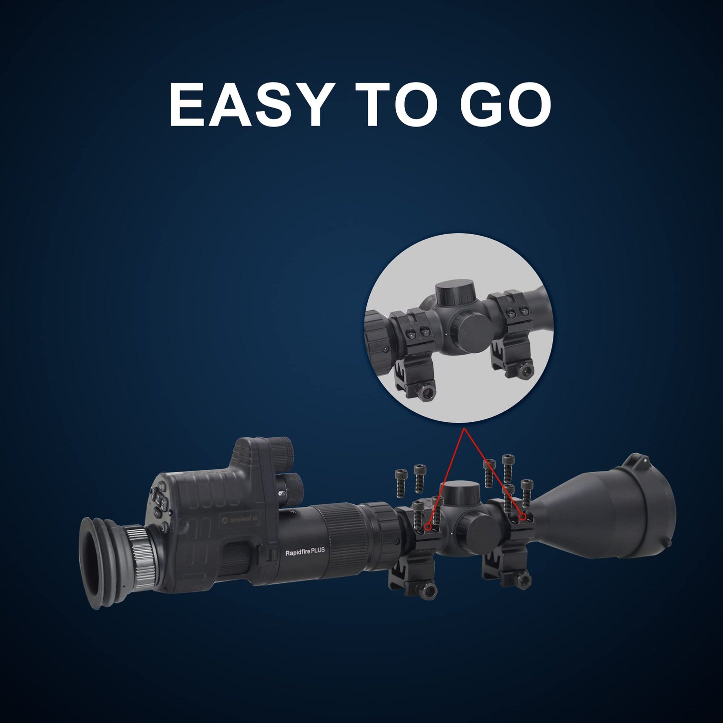 oneleaf.ai Commander NV100 Plus 3-12 X 56 Day & Night Vision Rifle Scope