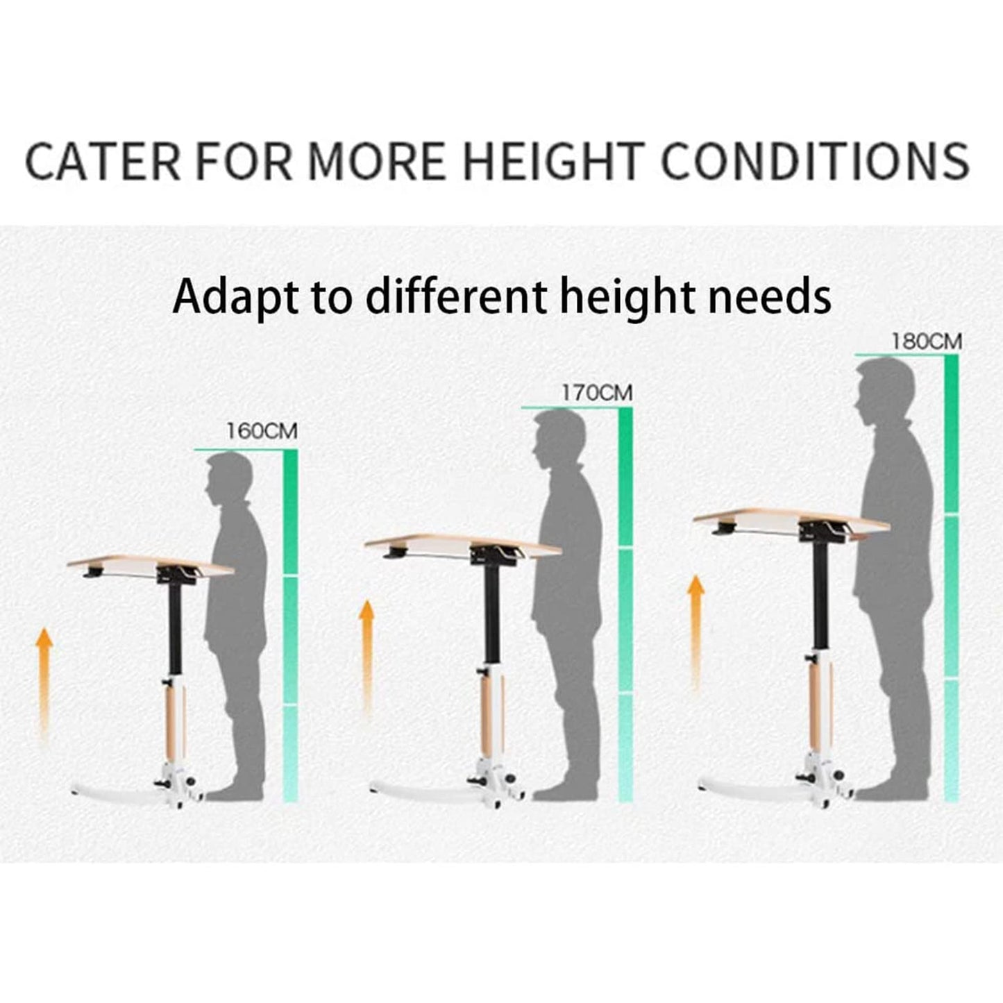 LaseVe Podium Lectern Podium Stand,Lecture Stage, Conference Table, Standing Desk, Stand Mobile Standing Lift Multifunctional Folding Desk, Free Speech Bedside Table,B (B)